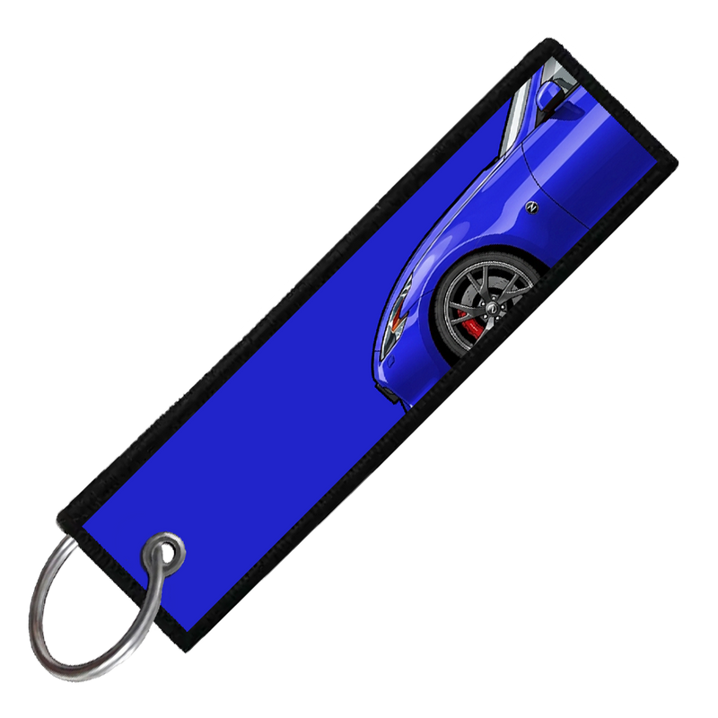 "BLUE 370Z SIDE PROFILE" CUSTOM KEY TAG