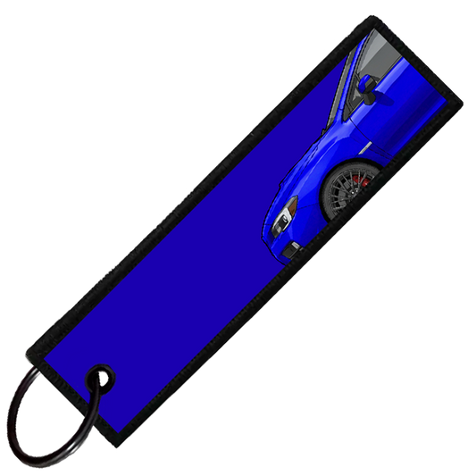 "BLUE WRX STI SIDE PROFILE" CUSTOM KEY TAG