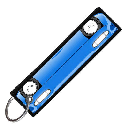 "BLUE MIATA PORTRAIT" CUSTOM KEY TAG