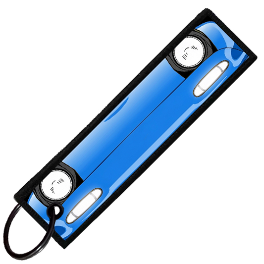 "BLUE MIATA PORTRAIT" CUSTOM KEY TAG