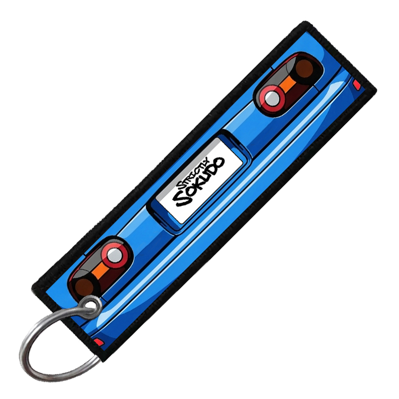 "BLUE MIATA PORTRAIT" CUSTOM KEY TAG