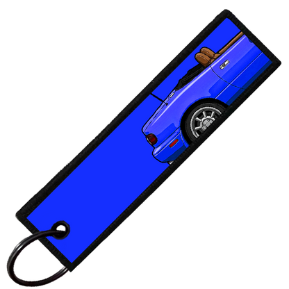 "BLUE MIATA SIDE PROFILE" CUSTOM KEY TAG