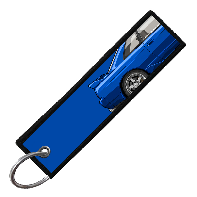 "BLUE R32 SIDE PROFILE" CUSTOM KEY TAG