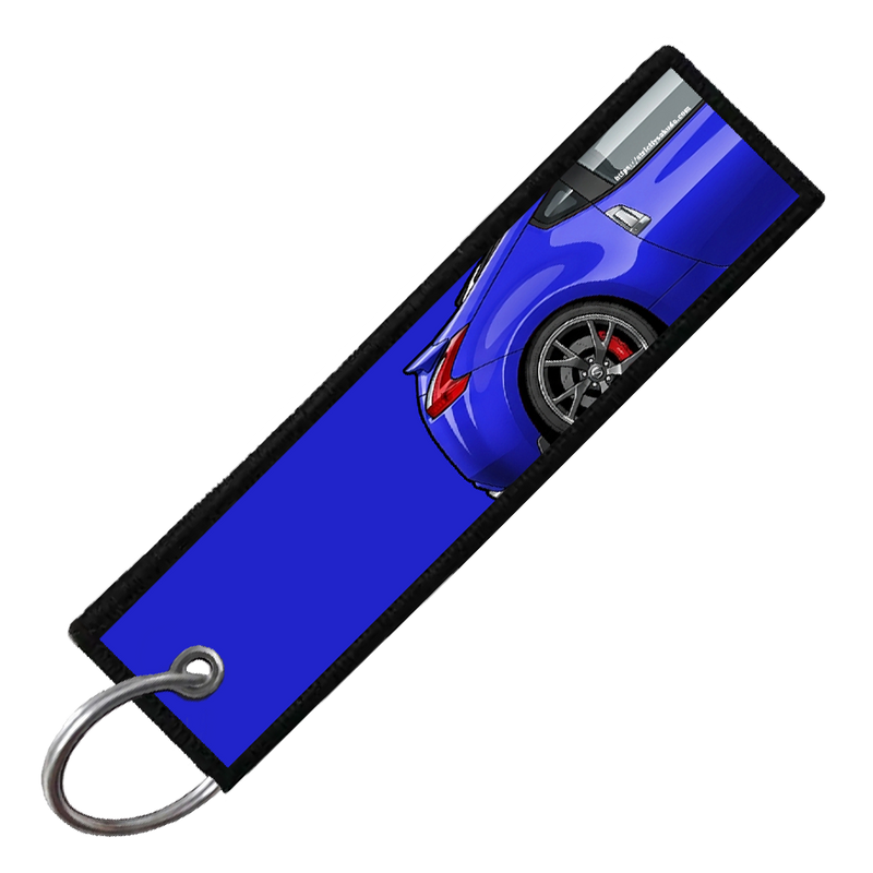 "BLUE 370Z SIDE PROFILE" CUSTOM KEY TAG