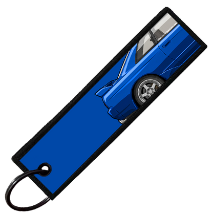 "BLUE R32 SIDE PROFILE" CUSTOM KEY TAG