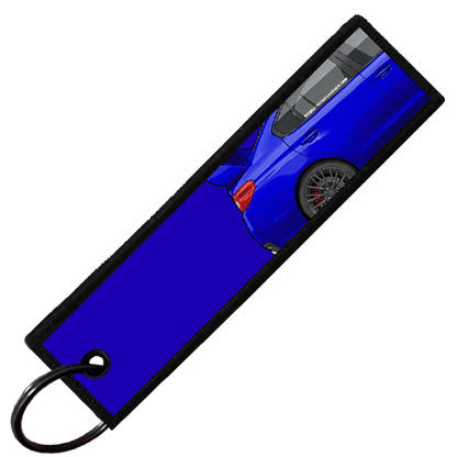 "BLUE WRX STI SIDE PROFILE" CUSTOM KEY TAG