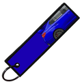 "BLUE WRX STI SIDE PROFILE" CUSTOM KEY TAG