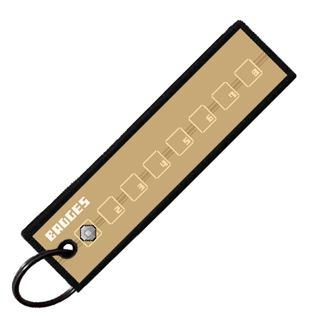 "GYM LEADER BROCK" CUSTOM KEY TAG