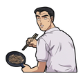 "BUNTA COOKING" WINDOW PEEKER