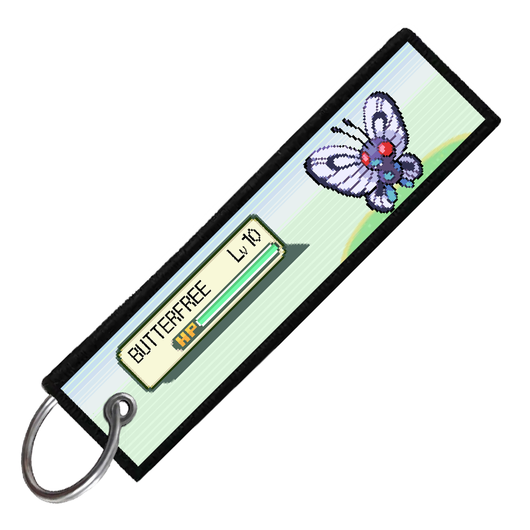 "BUTTERFREE BATTLE ENCOUNTER" CUSTOM KEY TAG