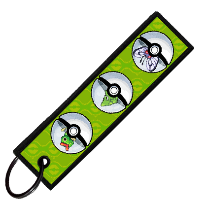 "CATERPIE POKEBALL EVO" CUSTOM KEY TAG