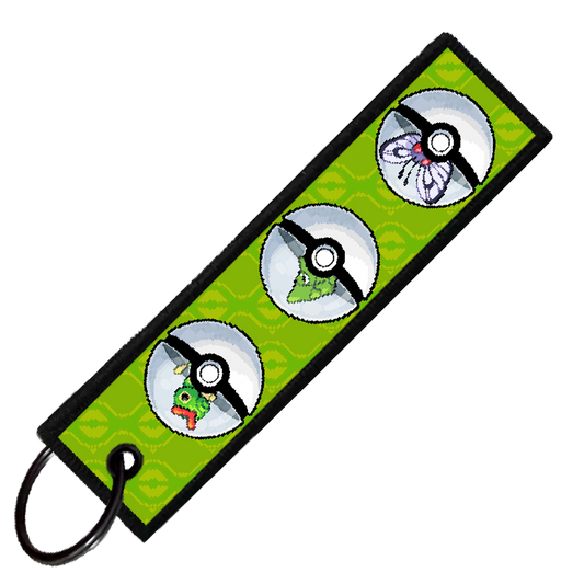 "CATERPIE POKEBALL EVO" CUSTOM KEY TAG