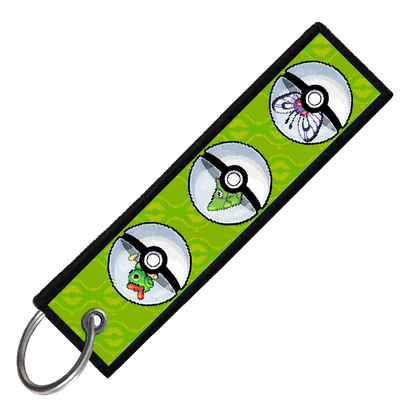 "CATERPIE POKEBALL EVO" CUSTOM KEY TAG