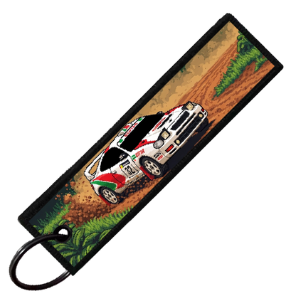 "CELICA GTS 8-BIT RALLY" CUSTOM KEY TAG