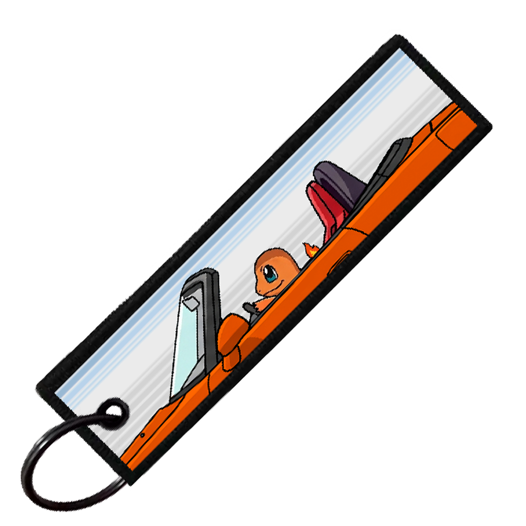 "CHARMANDER CRUISER" CUSTOM KEY TAG