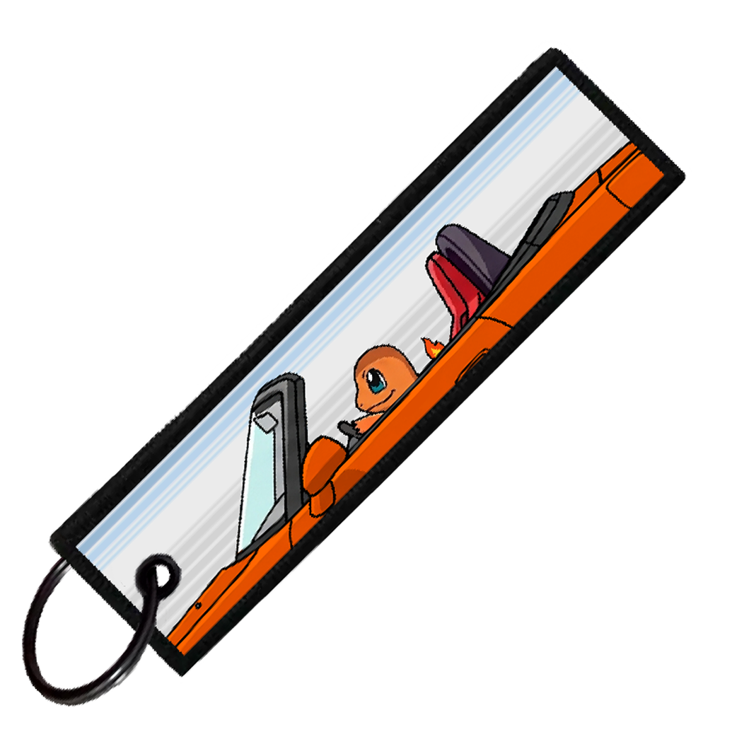 "CHARMANDER CRUISER" CUSTOM KEY TAG