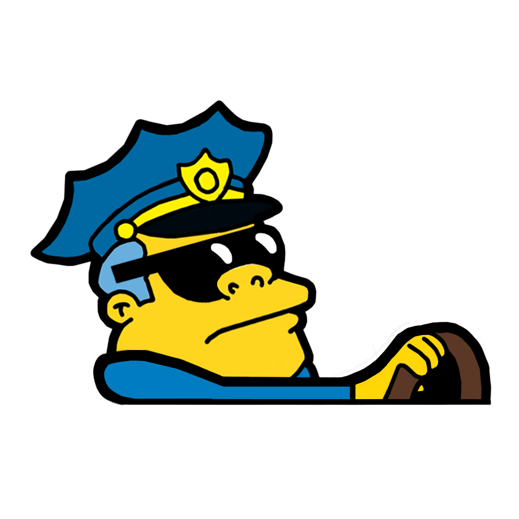 "CHIEF WIGGINS" SIMPSON MOBBIN PEEKER