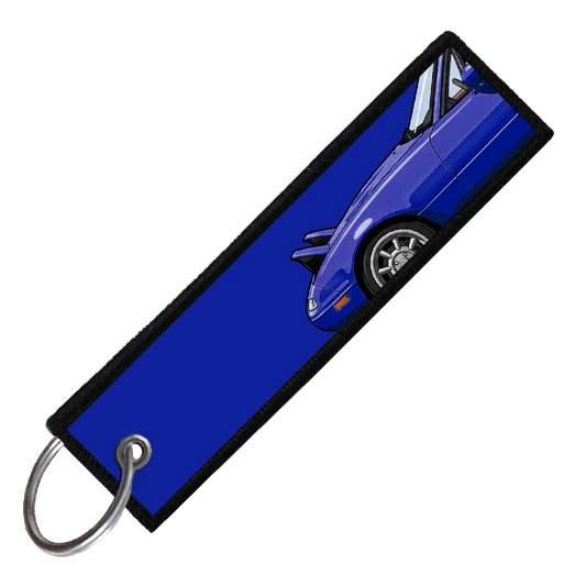 "DARK BLUE MIATA SIDE PROFILE" CUSTOM KEY TAG