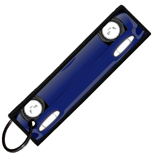 "DARK BLUE MIATA PORTRAIT" CUSTOM KEY TAG