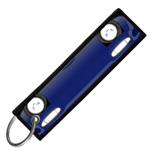"DARK BLUE MIATA PORTRAIT" CUSTOM KEY TAG