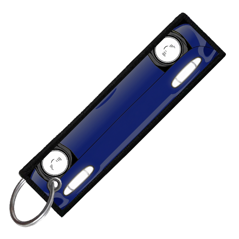 "DARK BLUE MIATA PORTRAIT" CUSTOM KEY TAG