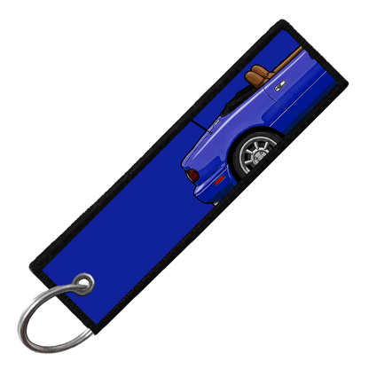 "DARK BLUE MIATA SIDE PROFILE" CUSTOM KEY TAG