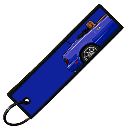"DARK BLUE MIATA SIDE PROFILE" CUSTOM KEY TAG