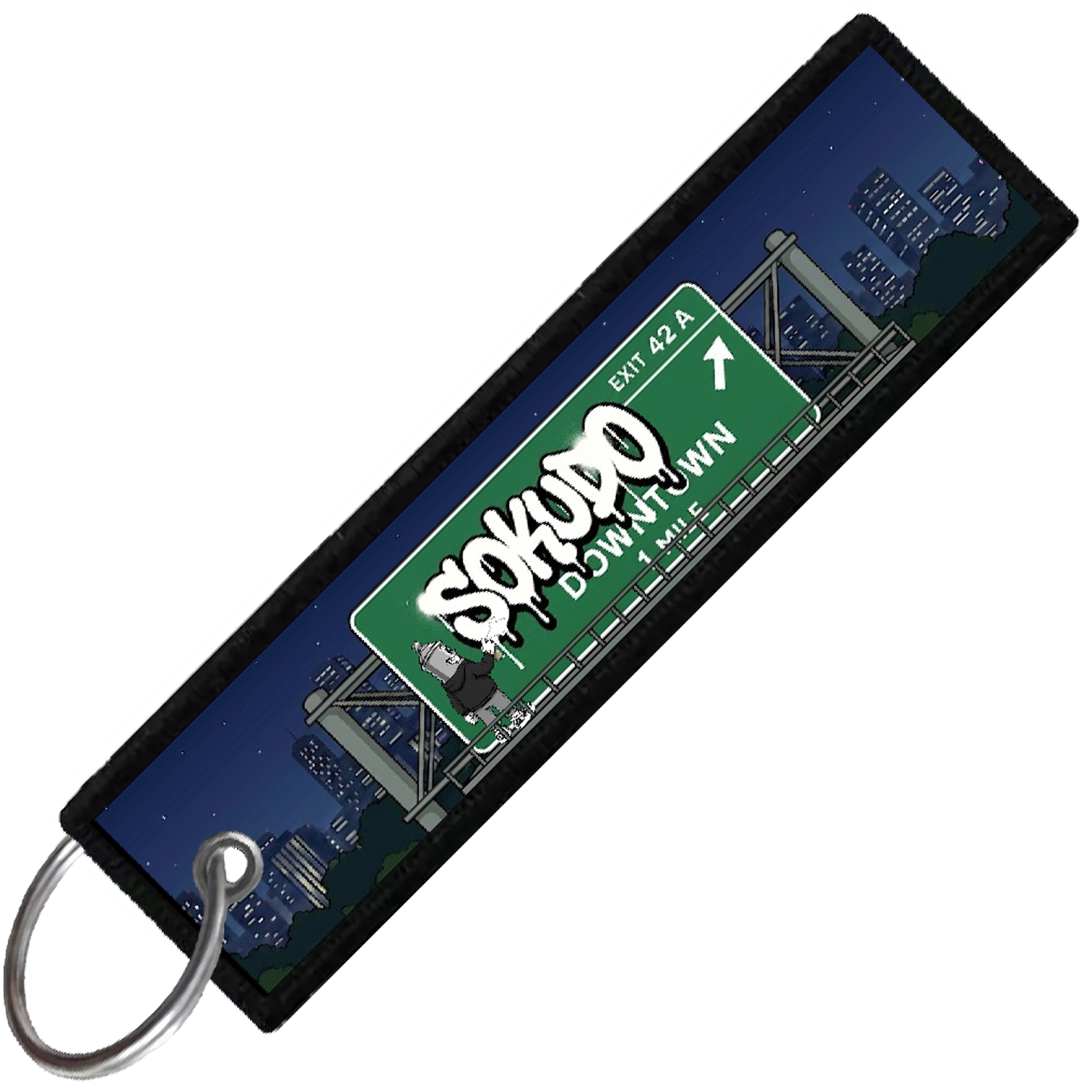 "DASH TAGGING HIGHWAY" CUSTOM KEY TAG