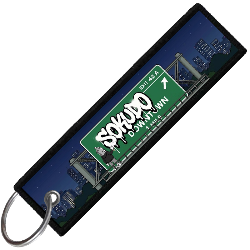 "DASH TAGGING HIGHWAY" CUSTOM KEY TAG