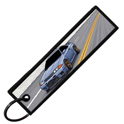 "DAYTONA SPEEDYWAY 8-BIT TRACK" CUSTOM KEY TAG
