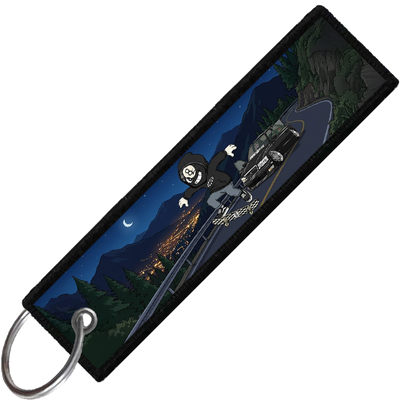 "EIGHTY'S MIDNIGHT SPOT" CUSTOM KEY TAG