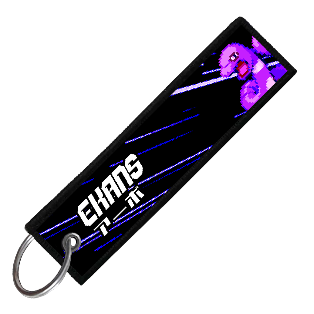 "JAPANESE EKANS" CUSTOM KEY TAG