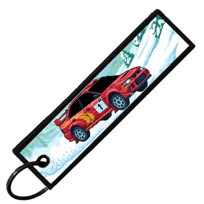 "EVO IV 8-BIT RALLY" CUSTOM KEY TAG