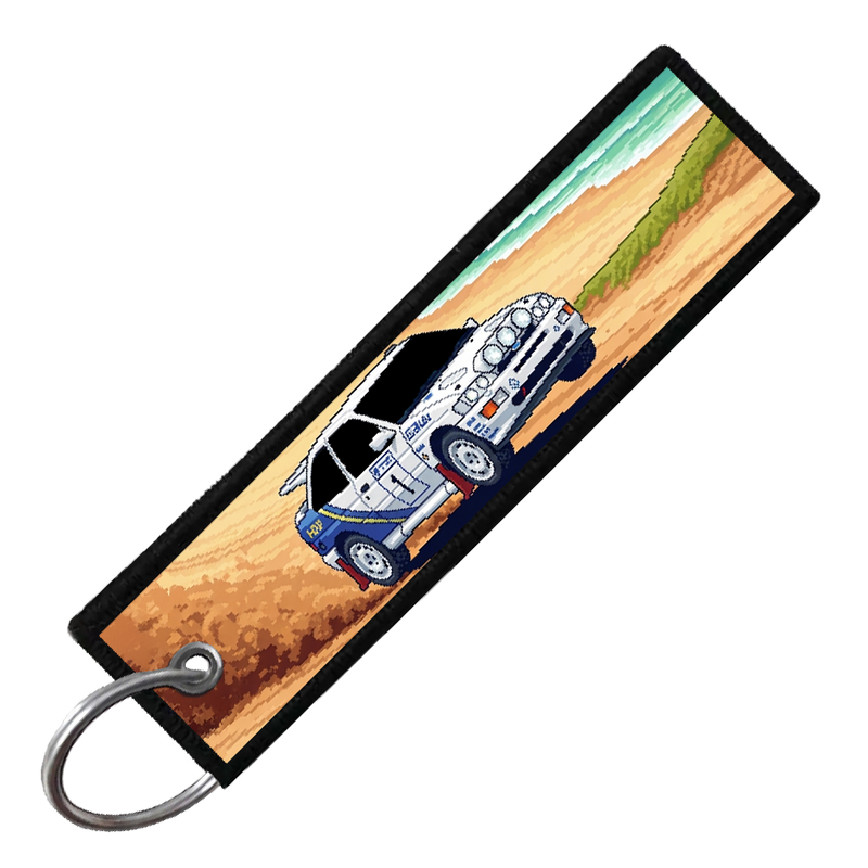 "FORD ESCORT 8-BIT RALLY" CUSTOM KEY TAG