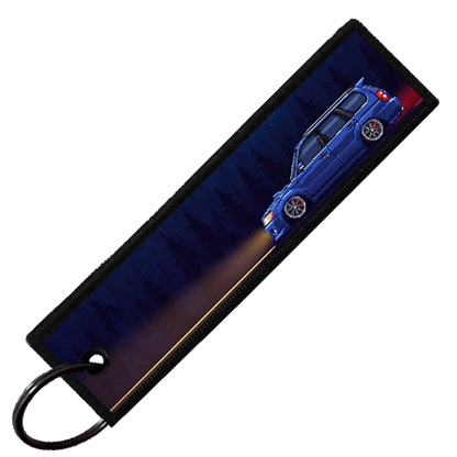 "FORESTER PIXEL SIDE PROFILES" CUSTOM KEY TAG