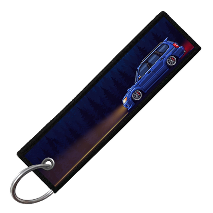 "FORESTER PIXEL SIDE PROFILES" CUSTOM KEY TAG