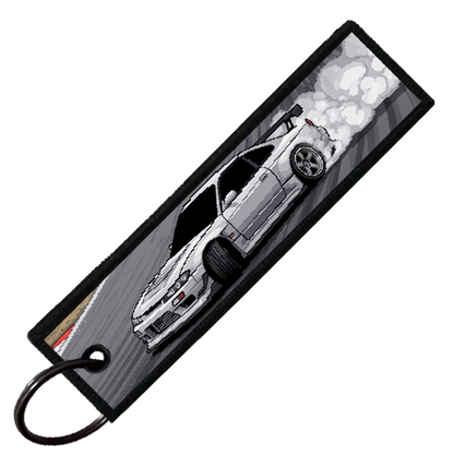"FUJI SPEEDWAY 8-BIT DRIFTERS" CUSTOM KEY TAG