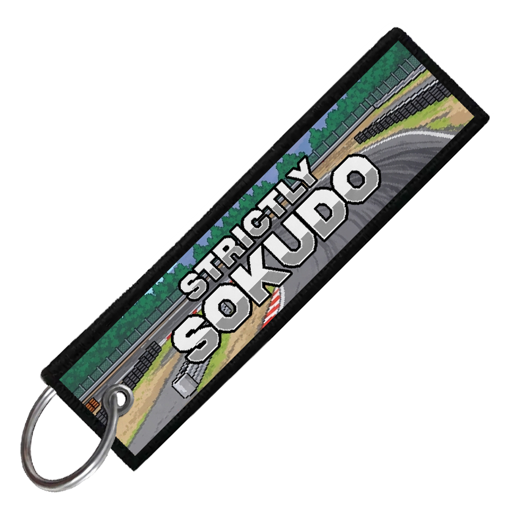 "FUJI SPEEDWAY 8-BIT DRIFTERS" CUSTOM KEY TAG