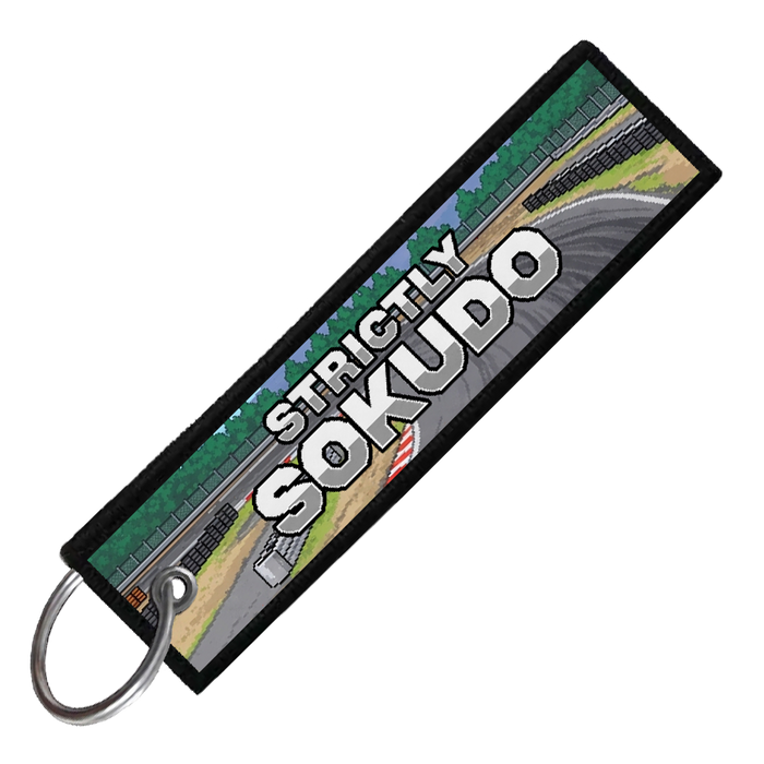 "FUJI SPEEDWAY 8-BIT DRIFTERS" CUSTOM KEY TAG