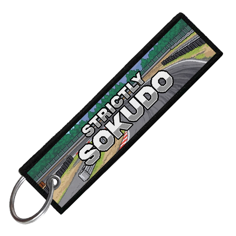 "FUJI SPEEDWAY 8-BIT DRIFTERS" CUSTOM KEY TAG