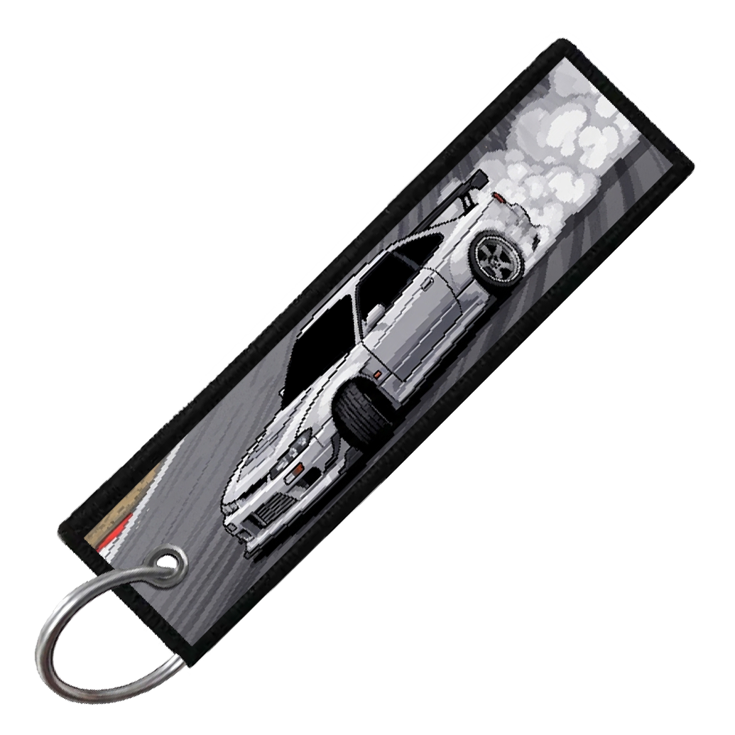 "FUJI SPEEDWAY 8-BIT DRIFTERS" CUSTOM KEY TAG