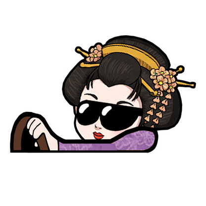 "GEISHA" JAPAN CULTURE MOBBIN PEEKERS
