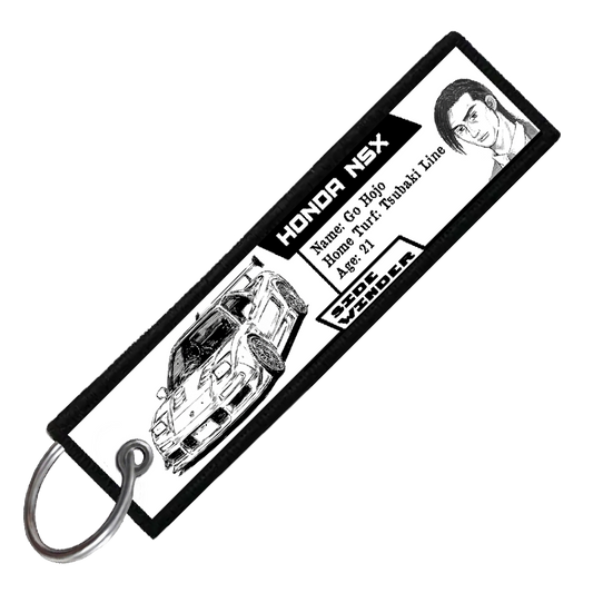 "GO HOJO DRIVER STATS" CUSTOM KEY TAG