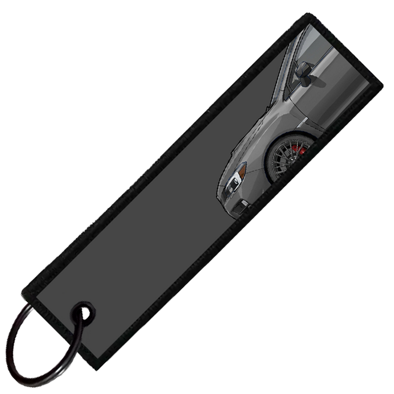 "DARK GREY WRX STI SIDE PROFILE" CUSTOM KEY TAG