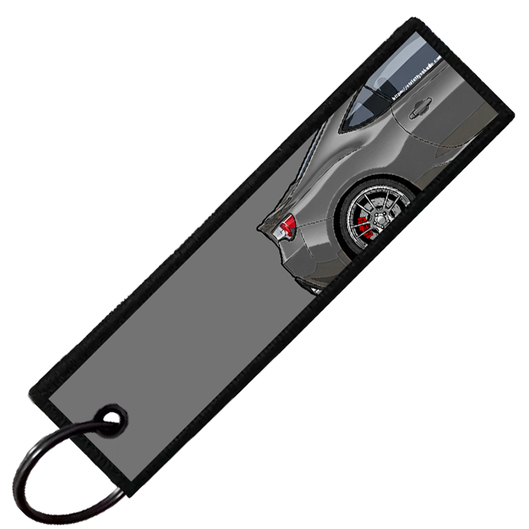 "DARK GREY BRZ/86/FRS SIDE PROFILE" CUSTOM KEY TAG