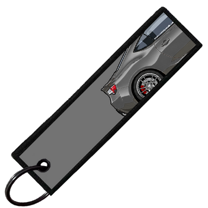 "DARK GREY BRZ/86/FRS SIDE PROFILE" CUSTOM KEY TAG