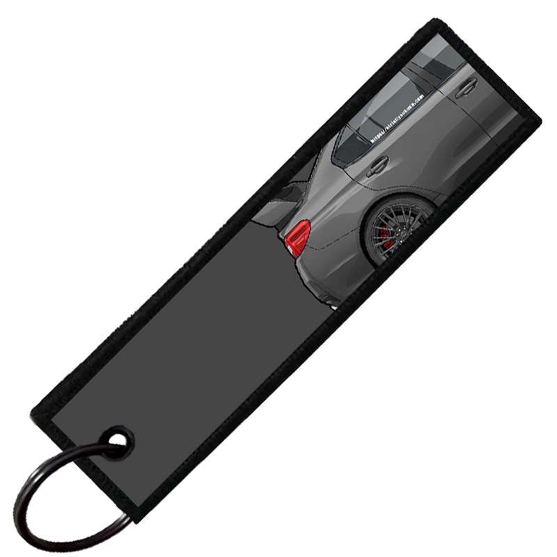 "DARK GREY WRX STI SIDE PROFILE" CUSTOM KEY TAG