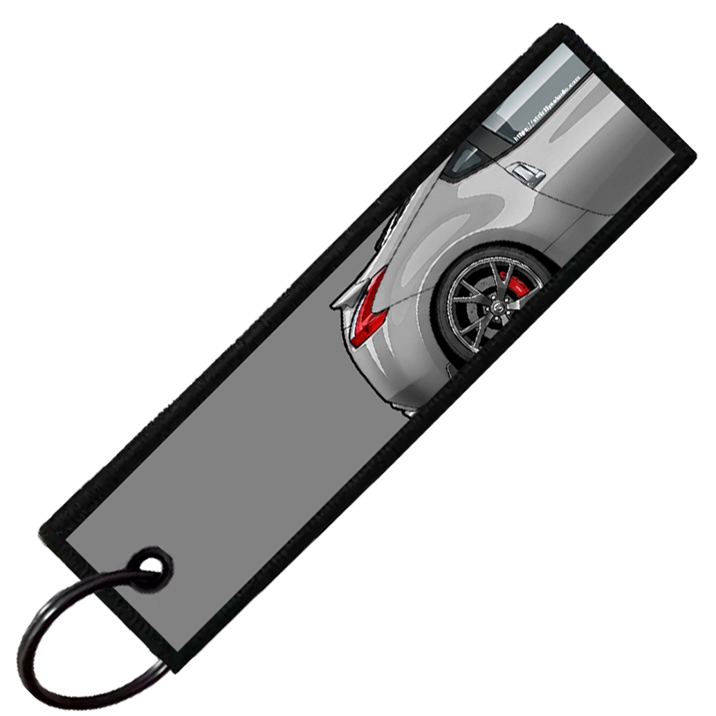 "GREY 370Z SIDE PROFILE" CUSTOM KEY TAG