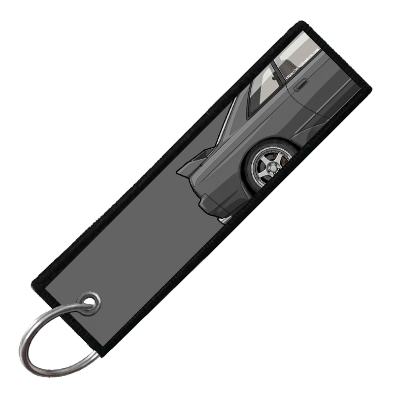 "DARK GREY R32 SIDE PROFILE" CUSTOM KEY TAG