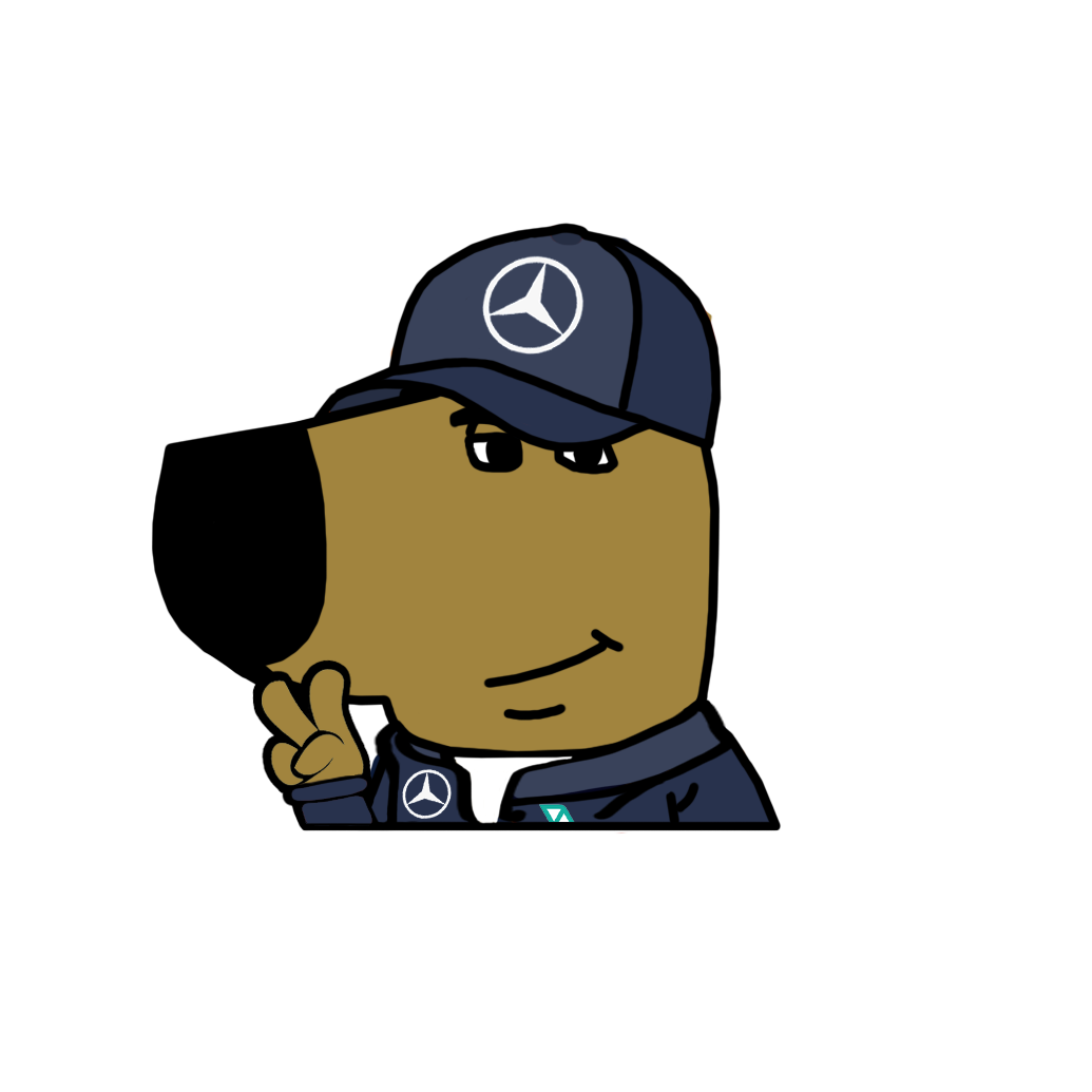 "HAMILTON F1" CHILL GUY WINDOW PEEKER